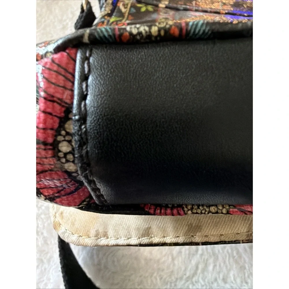Sak Roots Purse Crossbody Bag Coated Eco Twill Floral Print Multicolored